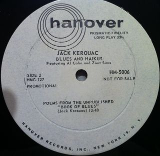 Jack Kerouac Blues Haikus LP WLP Promo HM 5006 VG