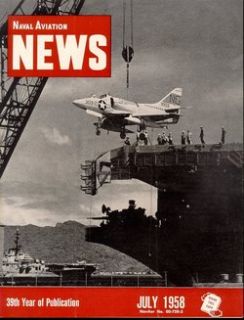 Naval Aviation News Jul 1958 VF 32 F8U Crusader USS Saratoga CVA 60
