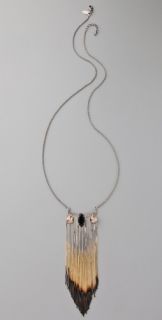 Iosselliani Shaded Fringe Pendant Necklace