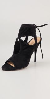 Aquazzura Sexy Thing Suede Ankle Booties