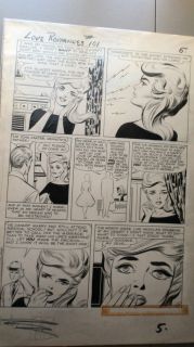 Jack Kirby Original Art Page from Love Romances 101 Marvel Early 1960