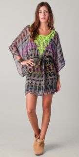 Twelfth St. by Cynthia Vincent Embroidered Caftan Dress