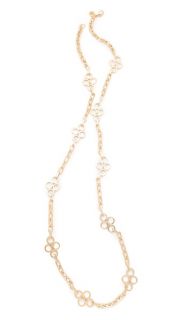 Tory Burch Large Clover Necklace