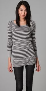 Splendid Variegated Stripe Tunic Sweater