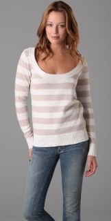 Splendid Linen Slub Stripe Sweater