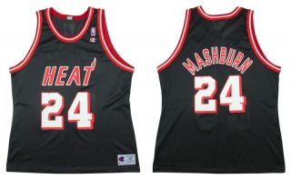 Jamal Mashburn Miami Heat Vintage Original Jersey 48