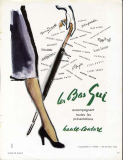 Les Bas Gui Haute Couture Pretty Legs 1950