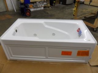 Jacuzzi Cetra White 6 Jet Whirlpool Bath Tub with LH Drain RH Pump