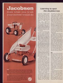 1964 Vintage Ad Jacobsen Lawn Mower Wish Your Mower