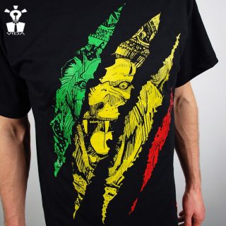  Reggae tee Jamaica Jamaican t shirt VIDA Marley music lion of judah