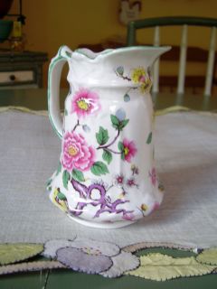 James Kent Old Foley Small Milk Pitcher Chinese Rose