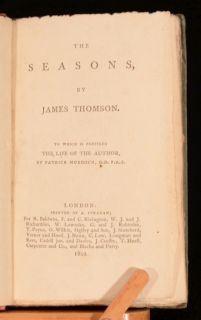  Seasons with Life of The Author by Murdoch and Engraved Plates