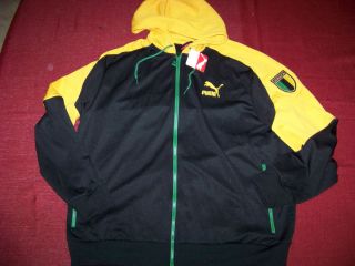 Puma Mens Jamaica Soccer Zip Up Hoodie Jacket