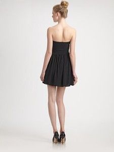 Auth New $365 Elizabeth and James Crawford Dress Bow Front Strapless