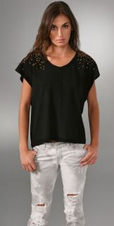 Re Collection Galaxy Swing T Shirt with Studs