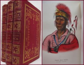  Tribes of North America McKenney Hall 1854 120 Plates RARE Set