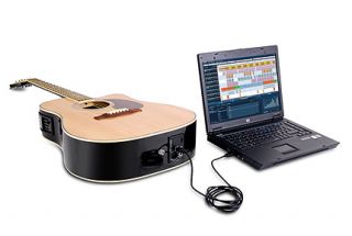 Jammin Pro Acoustic 505 Electro Acoustic Guitar Natural w Built in USB