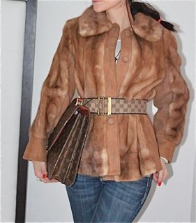 Vintage Morris Rudnick Ladies Mink Fur Coat Size S