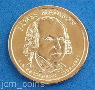 2007 P James Madison Golden Dollar Uncirculated