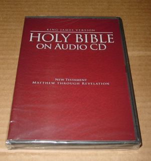 NEW* King James Version Holy Bible on Audio CD New Testament Braun