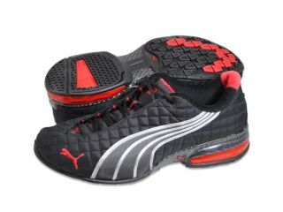 Puma Men Shoes Cell Jago Carbon Black Red Athletic Shoes