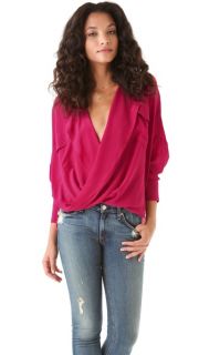 Funktional Silk Fold Front Top