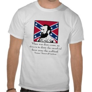Stonewall Jackson and The Confederate Flag Tshirt