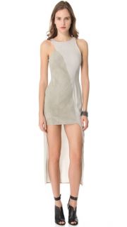 Shakuhachi Luxe Utility Dress with Suede
