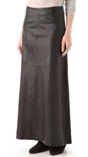 J Brand Ready to Wear Cameo Leather Maxi Skirt