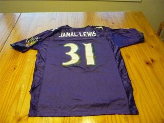 Jamal Lewis Baltimore Ravens Football Jersey Size Youth L Large 14 16
