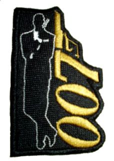 James Bond with Gun 007 Logo Embroidered Patch Casino