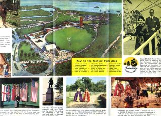 1957 Lot of 7 Jamestown Festival & Park Brochures & Souvenirs Virginia