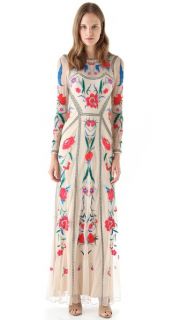 Temperley London Floral Embroidered Gown