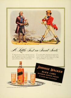  Johnnie Walker Black Label Aged Scotch Whisky Liquor Clyde James Watt