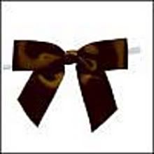Set of 25~ CHOCOLATE BROWN 3 Inch Satin Ribbon Bows for Favor Cello