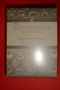 1994 MARGARET FURLONG PORCELAIN SHELL ANGEL ~ SUN ORNAMENT NEW IN BOX