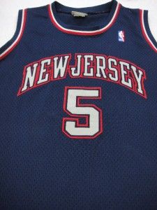 Vtg Authentic Jason Frederick Kidd Kido New Jersey Nets NBA Majestic