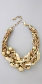 Kenneth Jay Lane Braided Chain Link Necklace