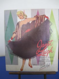 Vtg Paper Dolls 1957 Janet Leigh Desses Desgned by Janet Leigh