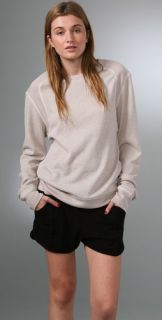 T by Alexander Wang Speckled French Terry Sweatshirt