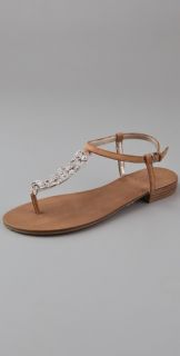 Pelle Moda Bellum Crystal Flat Sandals