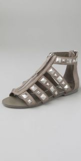 Dolce Vita Neve Zip Front Sandals with Studs