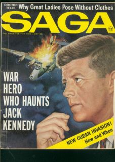 Saga Magazine May 1963 JFK Kennedy Jayne Mansfield Cuba VG