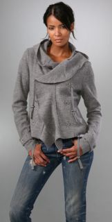 Free People Cinch Front Sweater Jacket