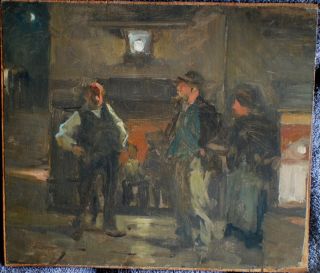 Jean Louis Forain 1852 1931 Oil Painting