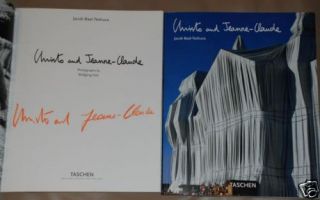 Signed Taschen Book Christo and Jeanne Claude RARE