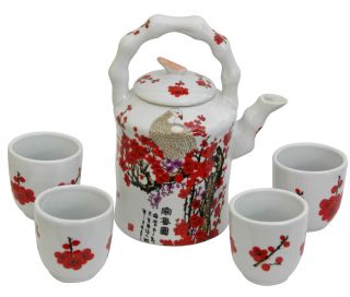 Cherry Blossom Porcelain Tea Set