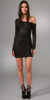 Torn by Ronny Kobo Casey Shadow Holes Dress