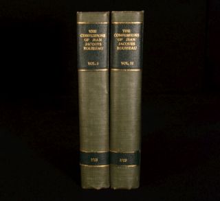 1903 2vol Confessions Jean Jaques Rousseau Illustrated Limited Deluxe