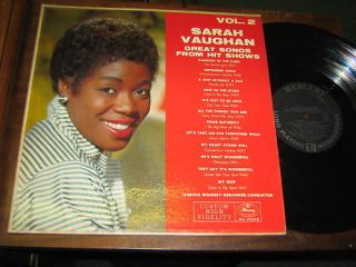 Sarah Vaughan 50s Jazz Vocal LP Great Songs from Hi V 2